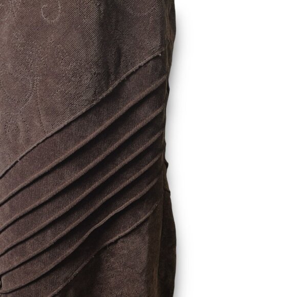 Velvet Textured Fit and Flare Skirt Plus Size Boho Mermaid Western Fall Sz 14 - Picture 5 of 12